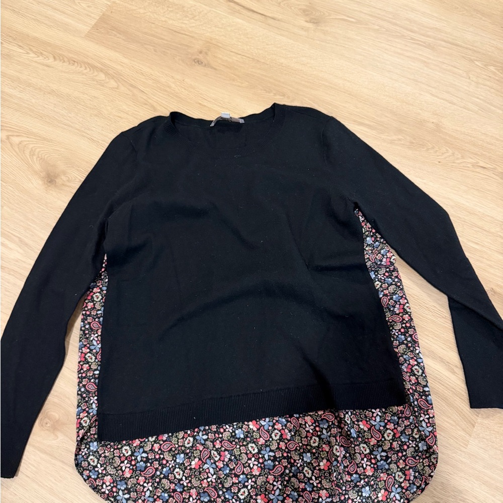 LOFT Black Knit Top